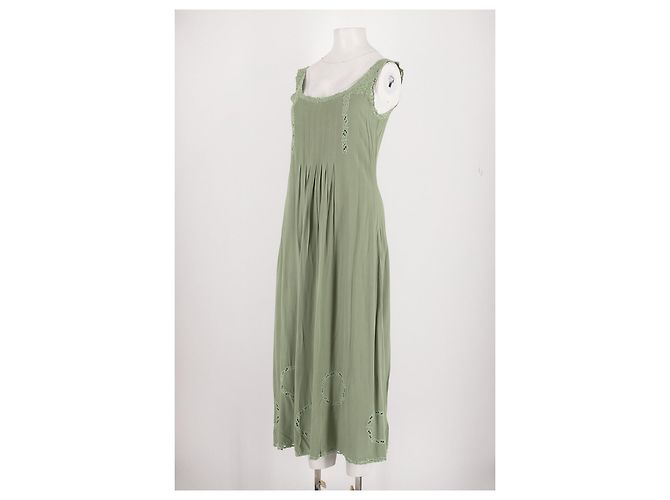 Autre Marque Vestido midi verde SHINTA - vista 4