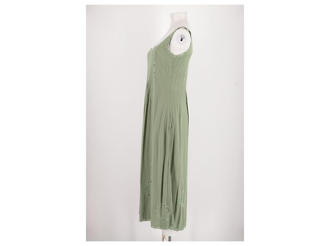 Autre Marque Vestido midi verde SHINTA - vista 5