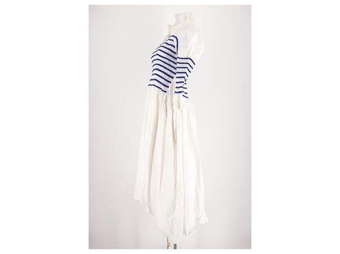 Autre Marque Abito MII in cotone bianco S - vista 5