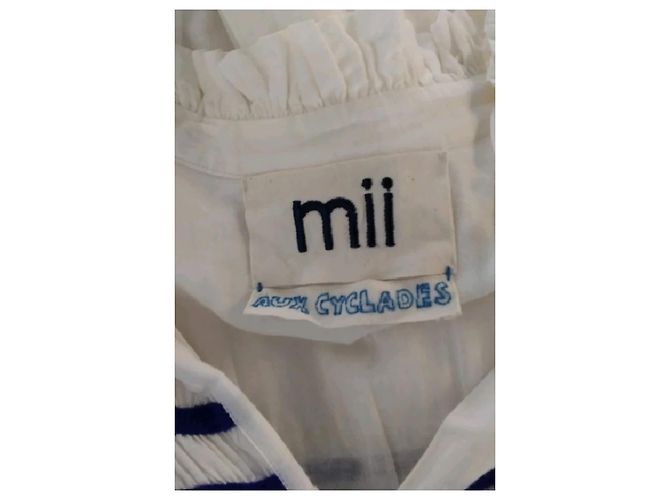 Autre Marque Abito MII in cotone bianco S - vista 7