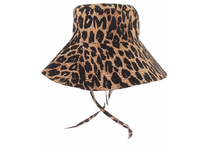 Autre Marque Sombrero con estampado animal Castaño - vista 2