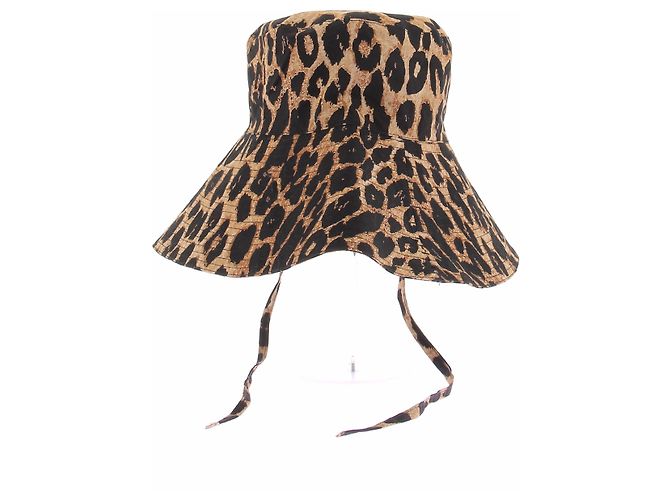 Autre Marque Sombrero con estampado animal Castaño - vista 3