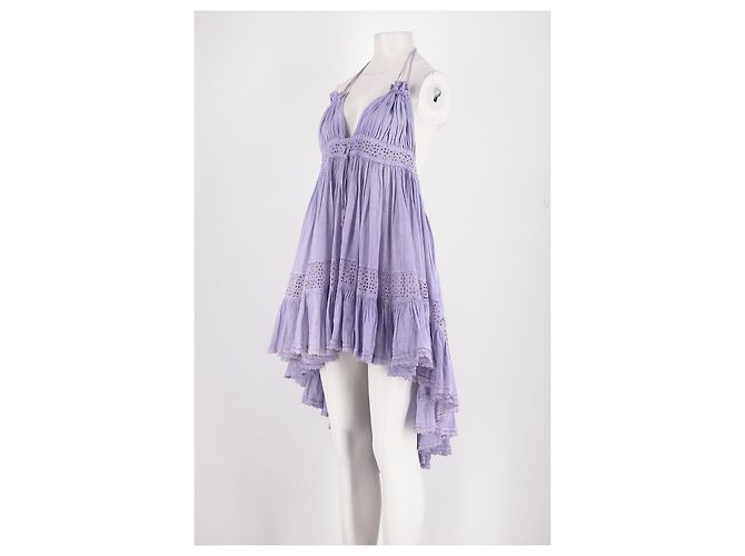 Autre Marque SUNDAY Leinenkleid Lila - Ansicht 4