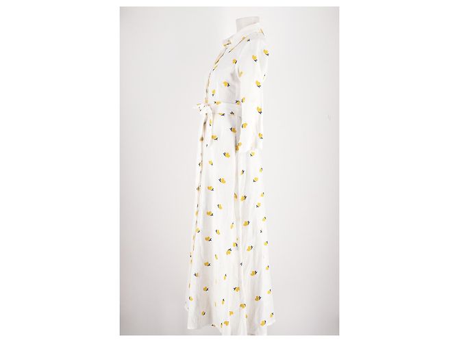 Autre Marque LUISA Leinenkleid weiß - Ansicht 5