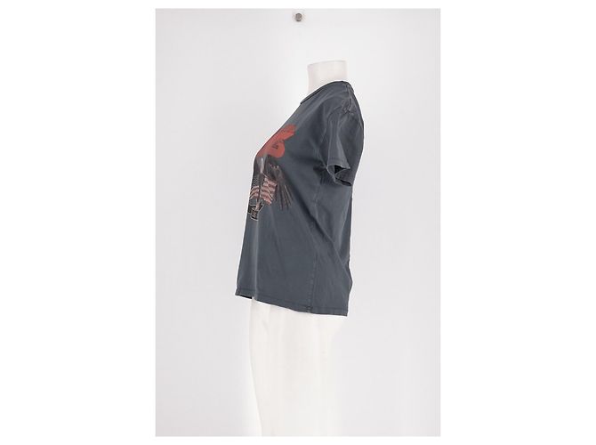 Anine Bing Baumwoll-Top Grau - Ansicht 5