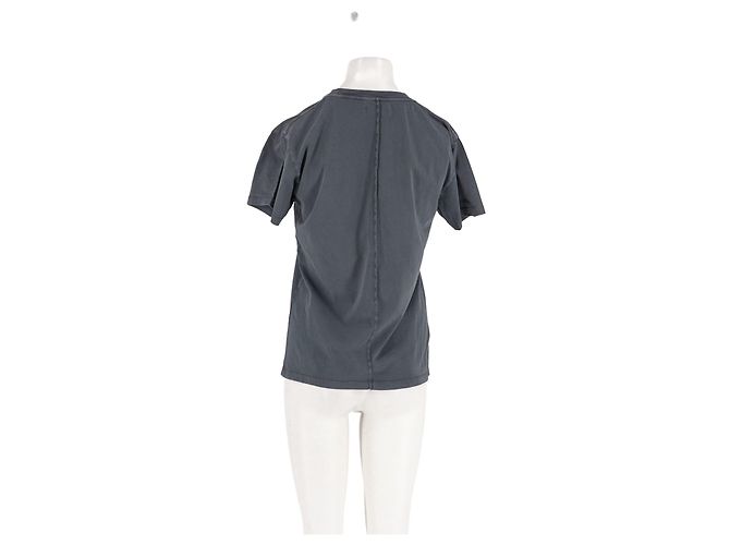 Anine Bing Baumwoll-Top Grau - Ansicht 6