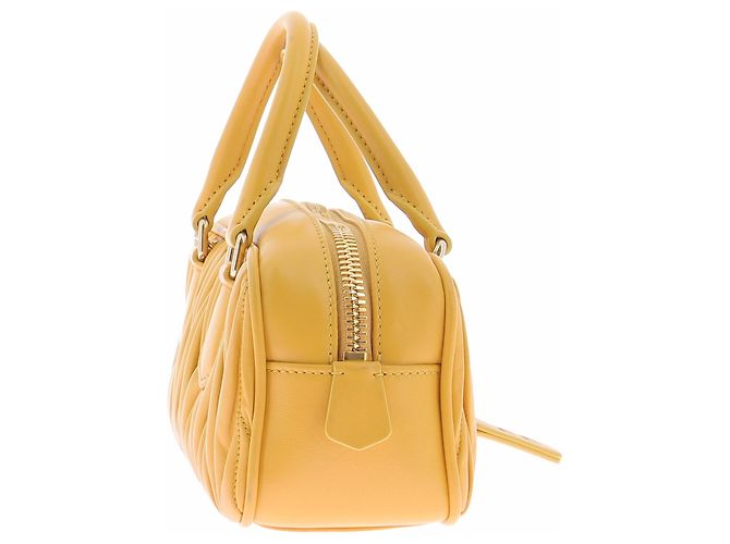 Miu Miu Borsa Arcadie in pelle gialla Giallo - vista 5