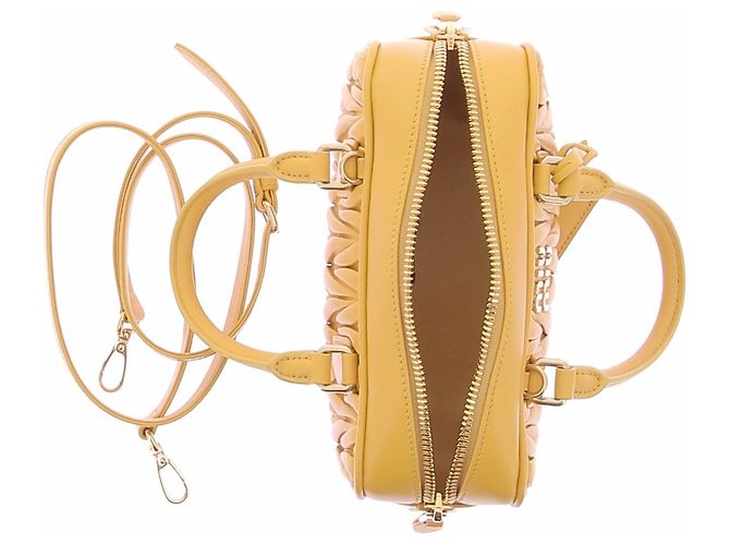 Miu Miu Borsa Arcadie in pelle gialla Giallo - vista 7