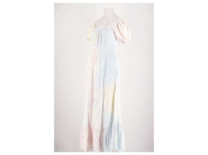 Autre Marque LOVE SHACK FANCY Baumwollkleid Weiß - Ansicht 4