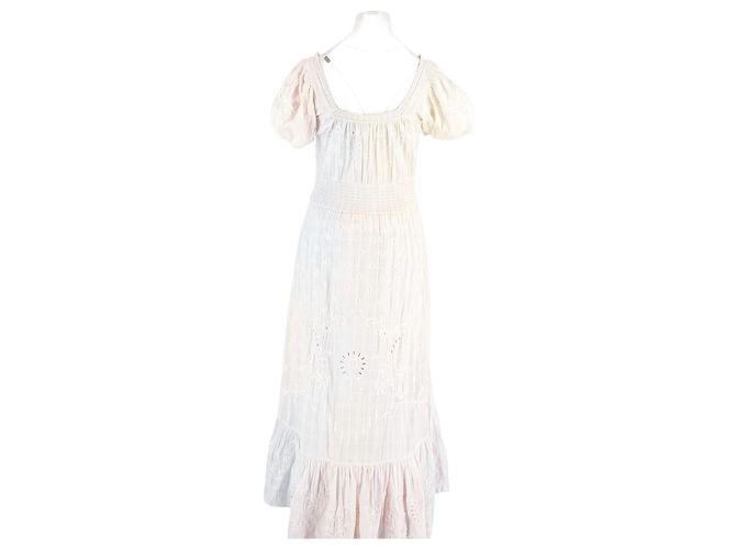 Autre Marque LOVE SHACK FANCY Baumwollkleid Weiß - Ansicht 6