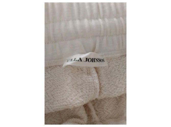 Pantalones de algodón beige Ulla Johnson - vista 5