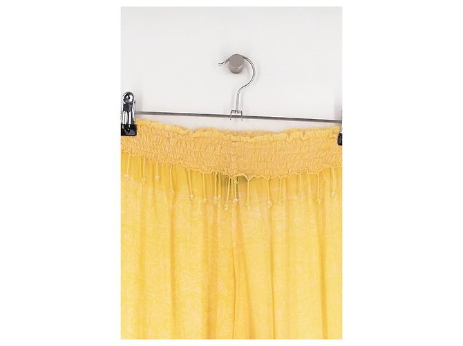 Autre Marque Pantalones de seda amarillos POUPETTE ST BARTH - vista 2