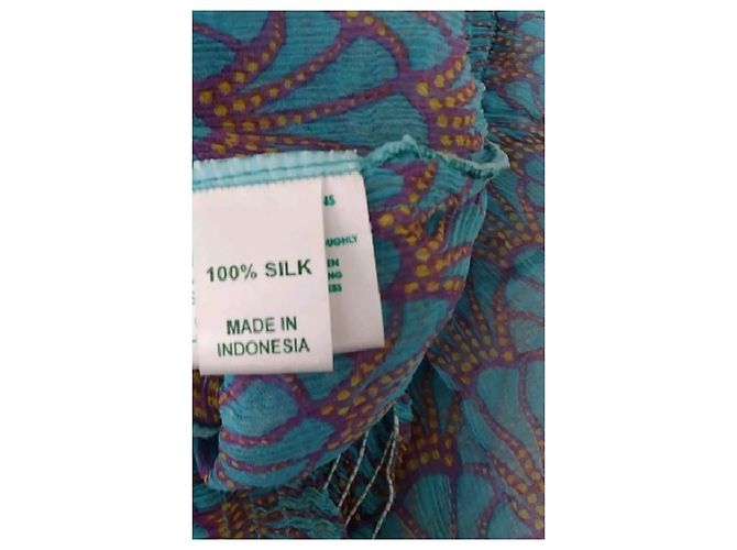 Autre Marque Pantalones de seda azules POUPETTE ST BARTH - vista 6