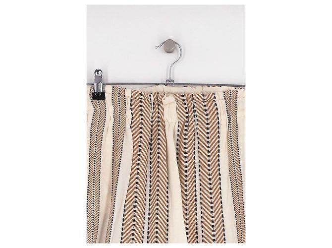 Autre Marque Pantaloni in cotone bianco - vista 2