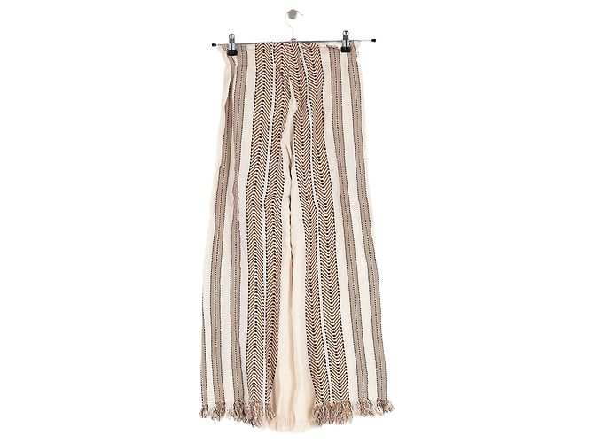 Autre Marque Pantaloni in cotone bianco - vista 4