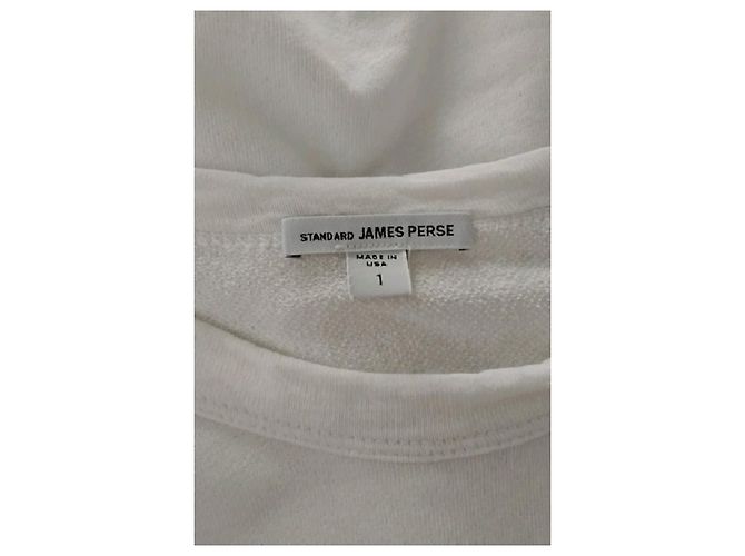 Autre Marque Top de algodão branco James Perse - vista 5