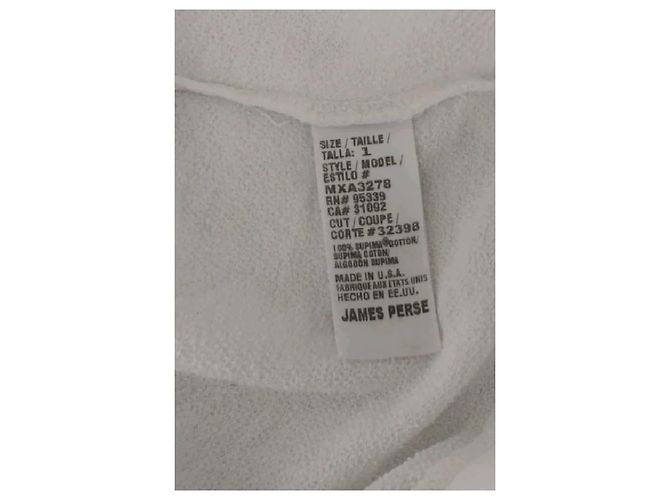 Autre Marque Top de algodão branco James Perse - vista 6
