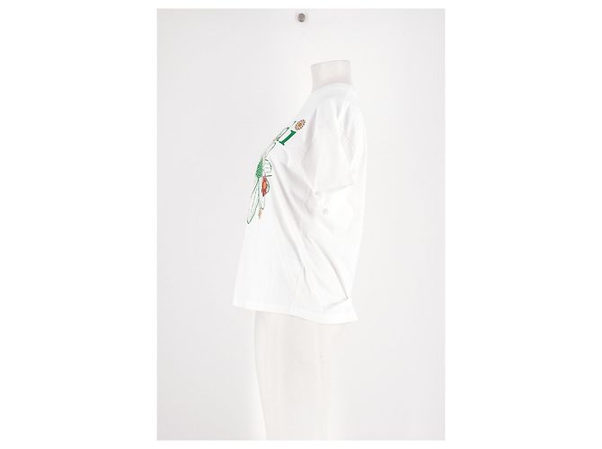 Autre Marque Top recto blanco de algodón MARDI MERCREDI - vista 5