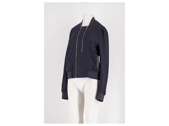 Giacca bomber Paul Smith in lana blu navy - vista 4