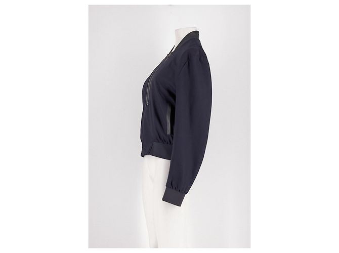 Giacca bomber Paul Smith in lana blu navy - vista 5