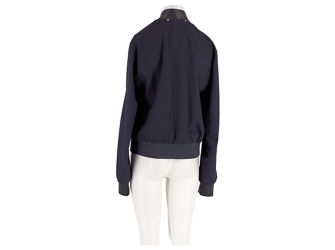Giacca bomber Paul Smith in lana blu navy - vista 6