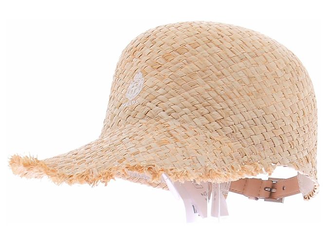 Prada Gorra de béisbol de rafia Beige - vista 2