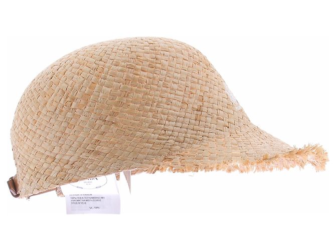 Prada Gorra de béisbol de rafia Beige - vista 4