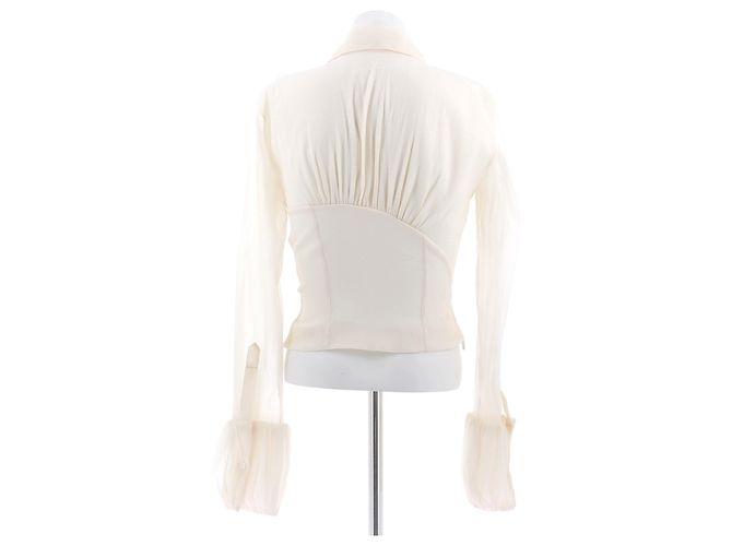 Autre Marque DATT Bluse Beige aus Viskose - Ansicht 2