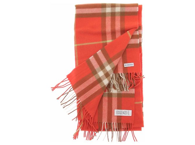 Bufanda Burberry de cachemira naranja - vista 2