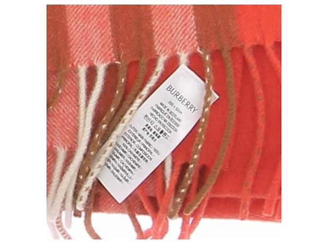 Bufanda Burberry de cachemira naranja - vista 3