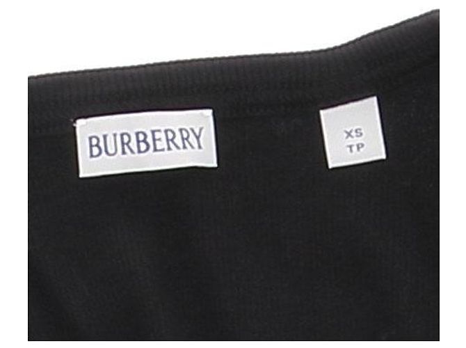 Top in cotone nero Burberry XS - vista 5