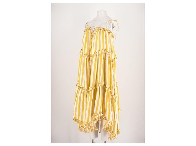 Vestido de lino amarillo Zimmermann - vista 4