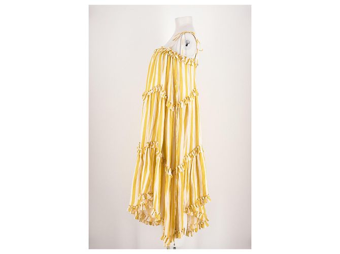 Vestido de lino amarillo Zimmermann - vista 5