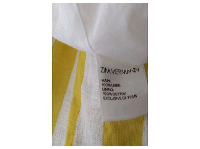 Vestido de lino amarillo Zimmermann - vista 8