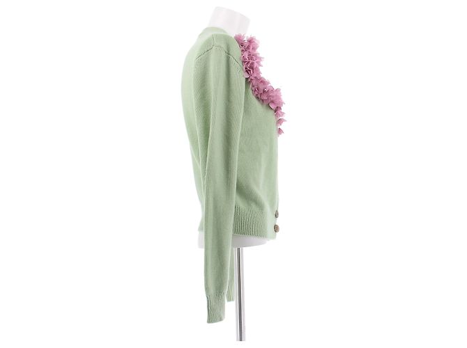 Autre Marque FANCI CLUB Cardigan aus Wolle grün - Ansicht 3