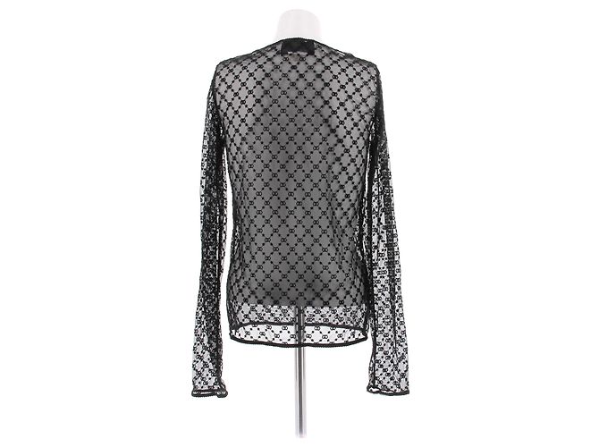 Top de encaje negro Gucci - vista 2