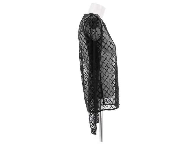 Top de encaje negro Gucci - vista 3
