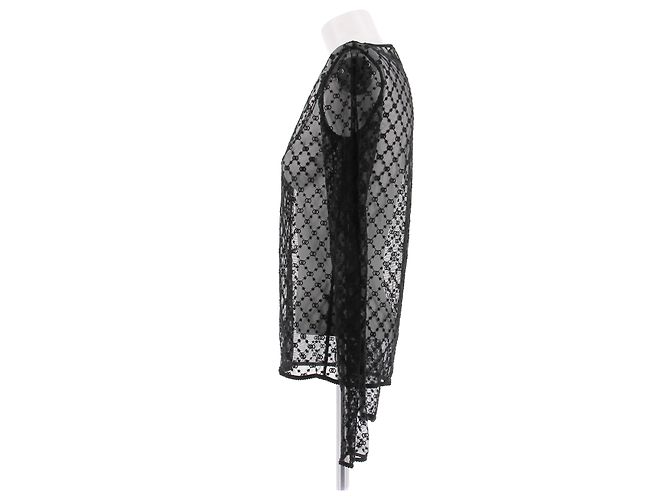 Top de encaje negro Gucci - vista 4