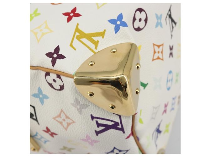 LOUIS VUITTON Monogram Multicolor Speedy 30 Hand Bag White M92643 LV - vista 17