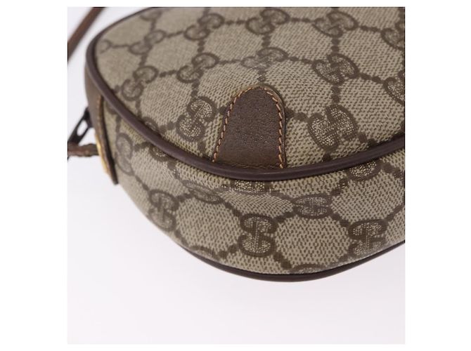 GUCCI GG Supreme Web Sherry Line Bag PVC Beige Gold 156 02 066 - vista 14