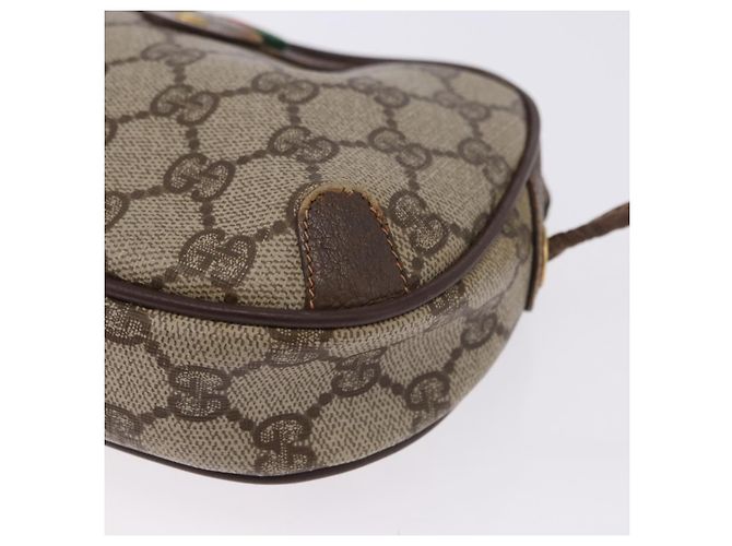 GUCCI GG Supreme Web Sherry Line Bag PVC Beige Gold 156 02 066 - vista 15