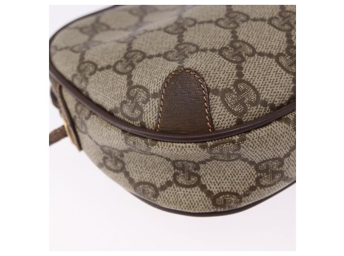 GUCCI GG Supreme Web Sherry Line Bag PVC Beige Gold 156 02 066 - vista 16