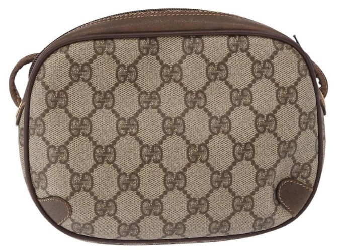 GUCCI GG Supreme Web Sherry Line Bag PVC Beige Gold 156 02 066 - vista 2