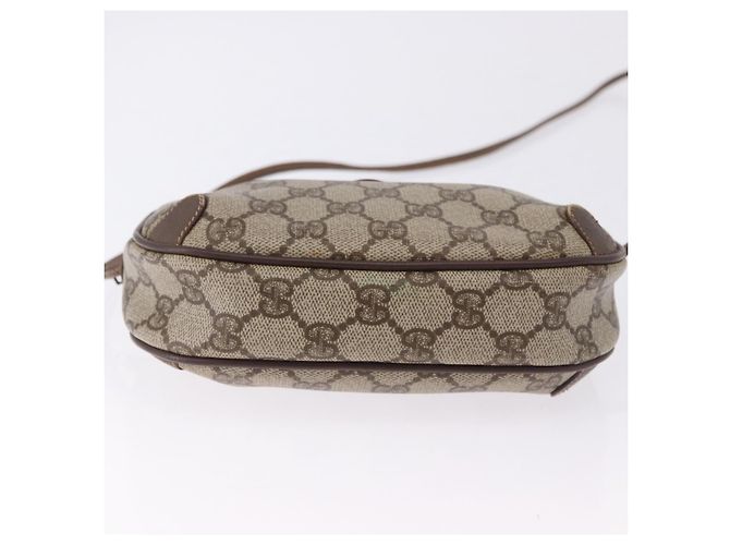 GUCCI GG Supreme Web Sherry Line Bag PVC Beige Gold 156 02 066 - vista 5