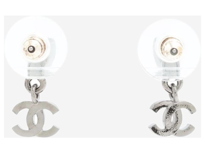 Chanel Pendientes colgantes Silver Coco Mark C25B Plata - vista 3