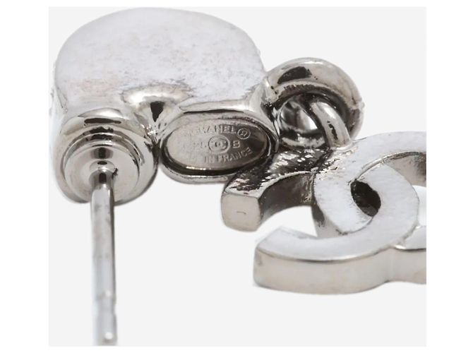 Chanel Pendientes colgantes Silver Coco Mark C25B Plata - vista 5