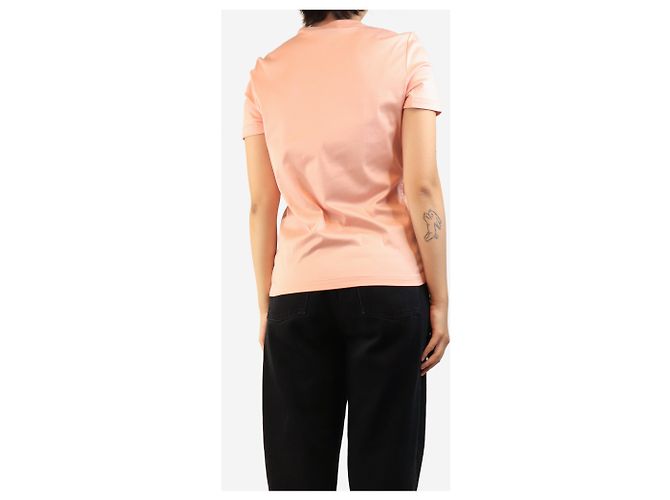 Loro Piana Camiseta de algodón rosa - size UK 12 - vista 2