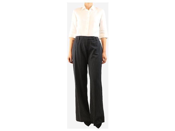 Altuzarra Pantaloni a righe blu navy - size UK 12 - vista 2
