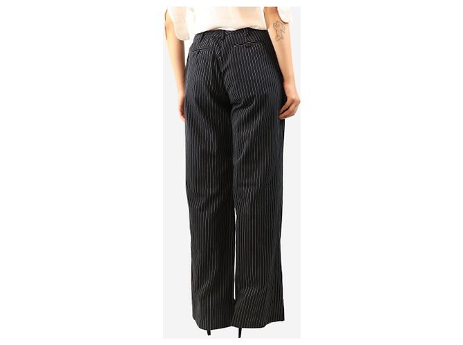 Altuzarra Pantaloni a righe blu navy - size UK 12 - vista 3