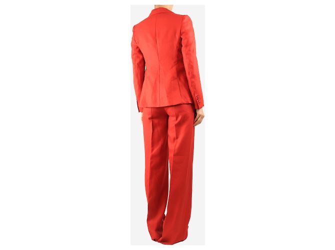 Max Mara Completo due pezzi in lino rosso - size UK 8 - vista 2